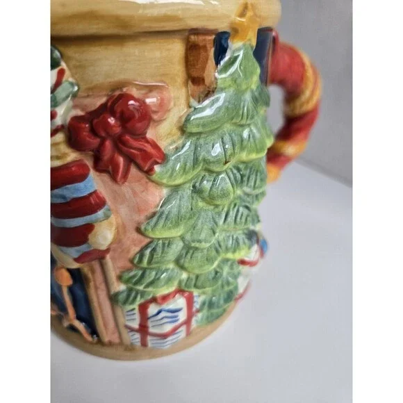 Susan Winget Mug Christmas Certified International 3D Ceramic Tree Fireplace Cup - Picture 8 of 16